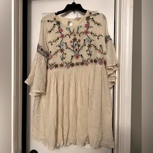 Umgee Boho Floral Babydoll Dress